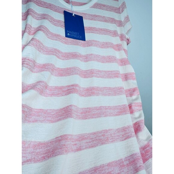 NEW Market & Spruce Stitch Fix Maternity White Peach Alma Short Sleeve small - Picture 8 of 10
